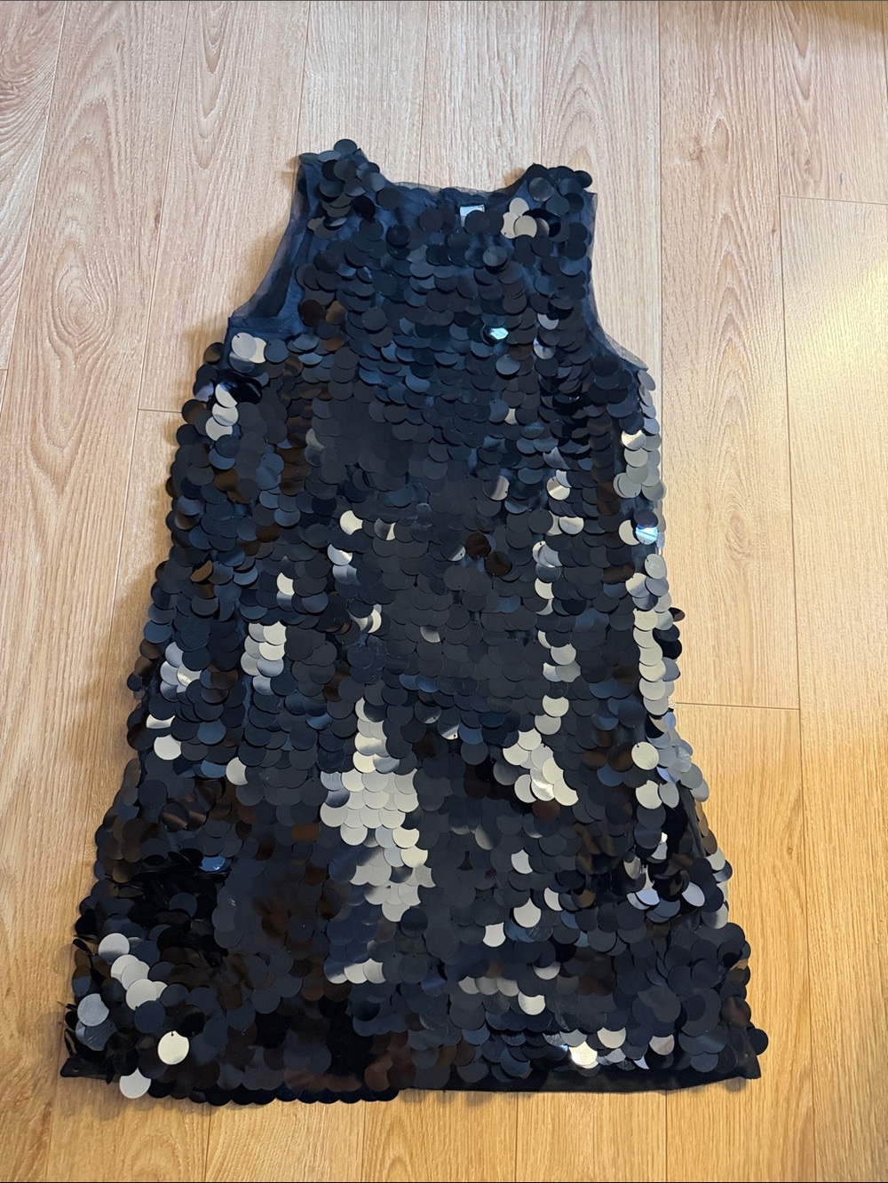 GAP Black Sequin Shift Dress for Girls